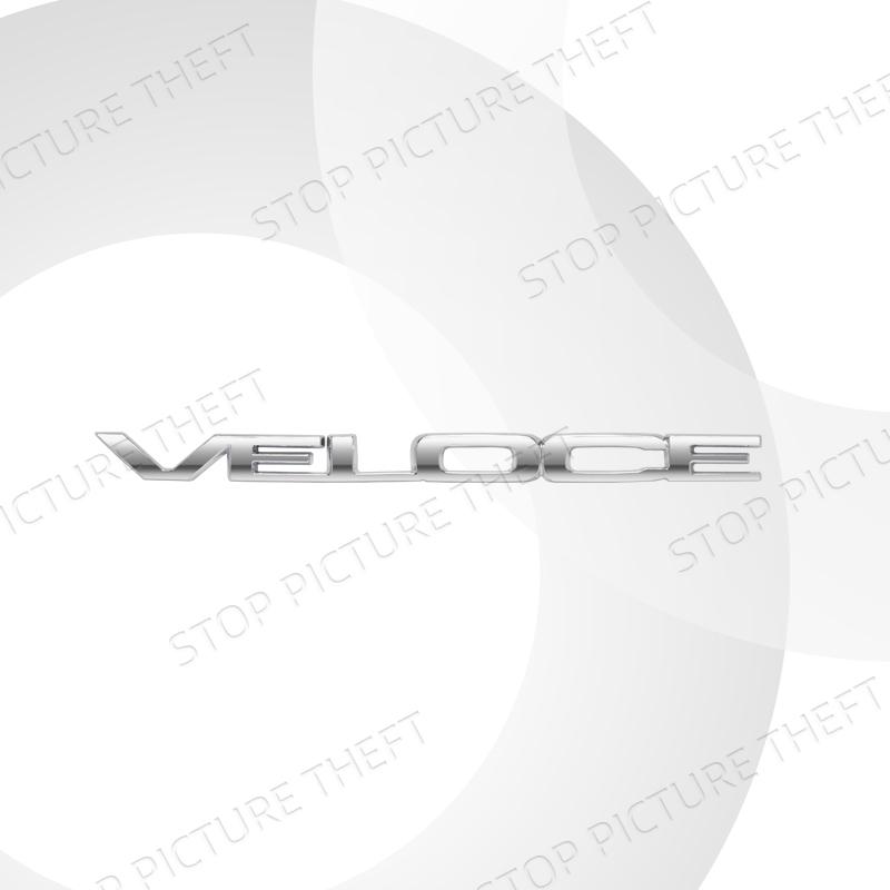

Металевий сплав Логотип VELOCE Наклейка на багажник автомобіля, крило, бічний значок-емблема Для 147 156 Stelvio Giulietta Stradale Tonale Mito