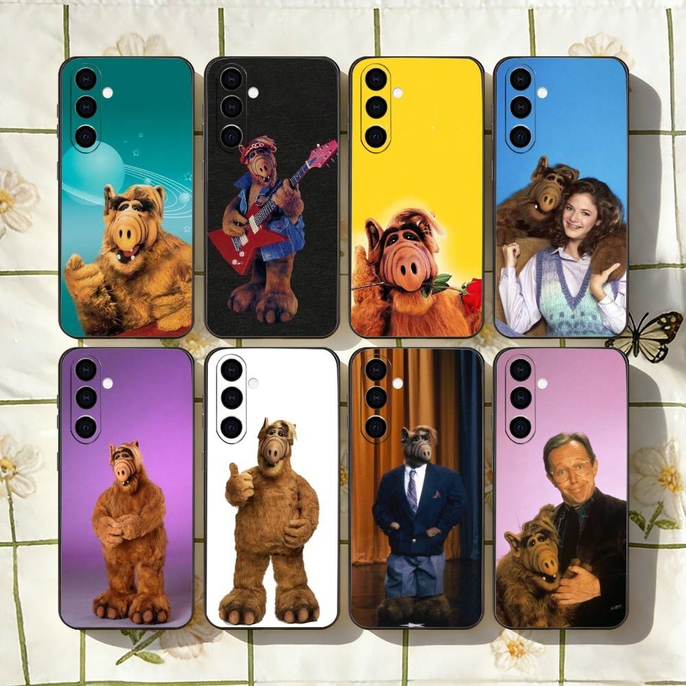 TV Series A-Alf Phone Case Black Silicone Soft For Samsung Galaxy A73,A72,A71,A70,A53,A52,A51