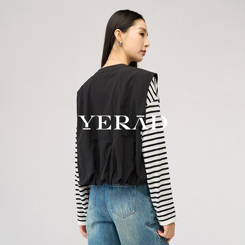 Barn style loose workwear vest women's casual sleeveless camisole outerwear