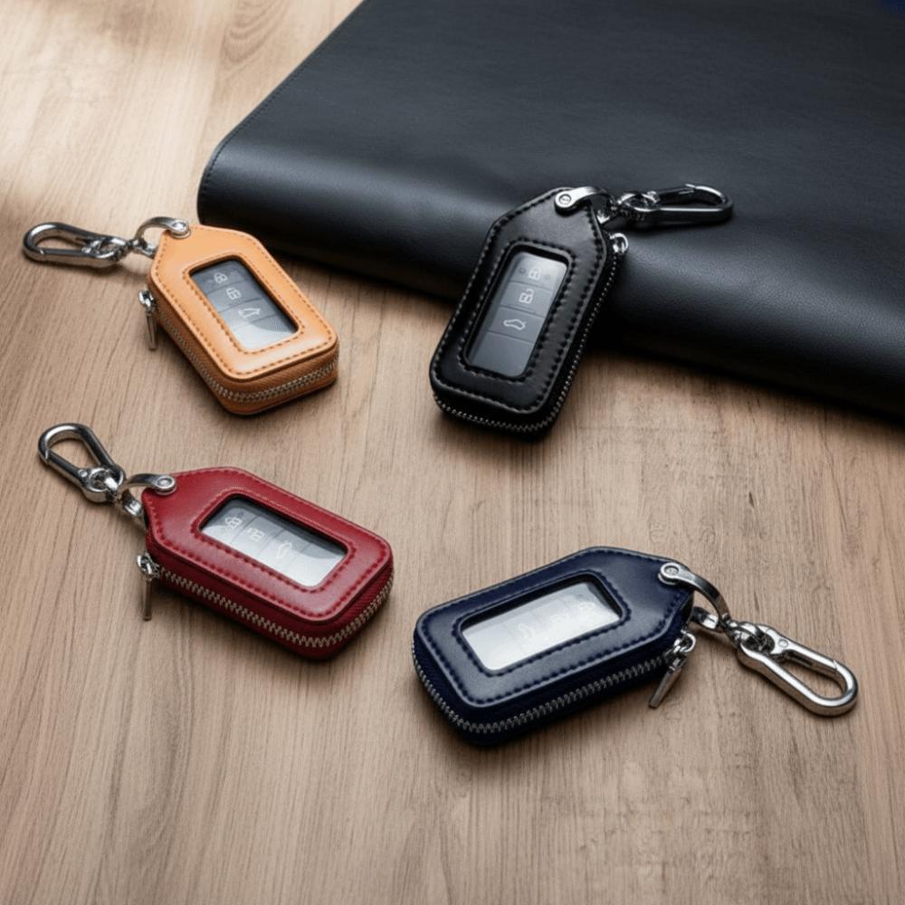 PU Leather Key Protection Case Durable Key Bag Case Fashion Car Key Holder Daily Carry
