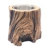 Tabletop Fire Pit Housewarming Gift Mini Fireplace for Patio Terrace Camping Brown