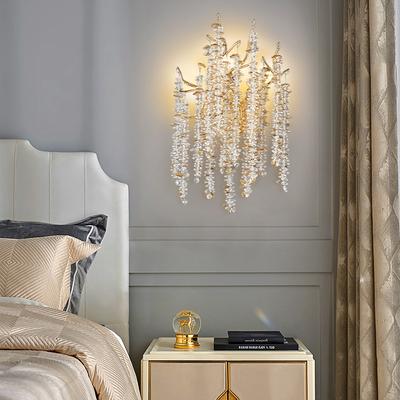 Luxurious Crystal Home Decor Wall Lights Lamp for Bedroom Aisle Television Background Wall LED Lamp  Decorative Lighting Fixture
