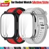 Silikonový řemínek+Pouzdro Pro Redmi Watch 5 Active/Lite TPU Kryt na ochranu obrazovky Pro Redmi Watch 5 Lite Dvoubarevný sportovní řemínek