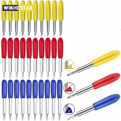 10 STÜCKE 30/45/60 Grad Ersatzklingen Für Cricut Plotterklinge Messerklingen Für Elektrowerkzeuge Schneideplotter