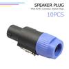 10/20PCS Audio Cable Plug Adapter 4-Pole plug 4Pins NL4FC Connector Aviation Plugs Ohm Plug Speaker Audio Cable Wire Plug Adapte