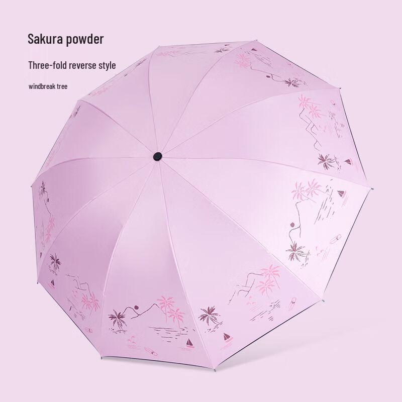 Современный автоматический компактный складной зонт с защитой от УФ-лучей