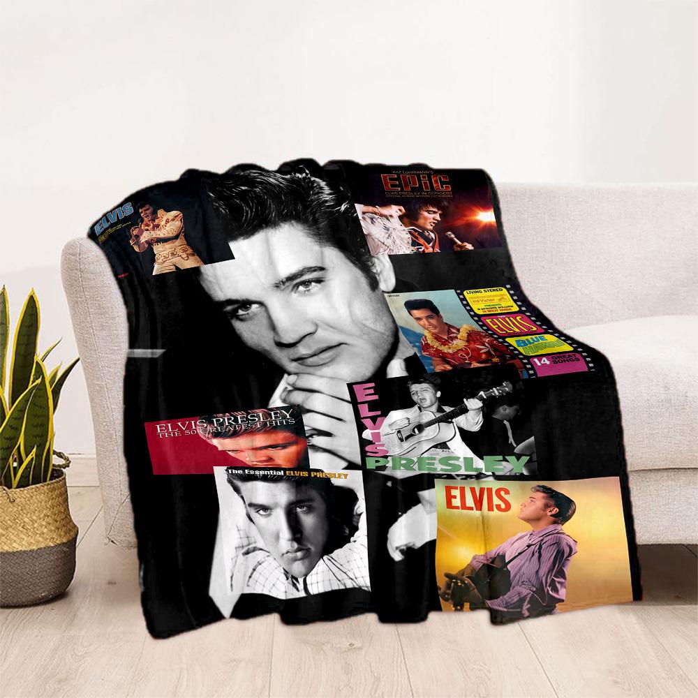 Elvis Presley's Iconic Style Blanket Soft Warm Cozy Suitable for Office Chair Bed Office All-Season Use Modern Style