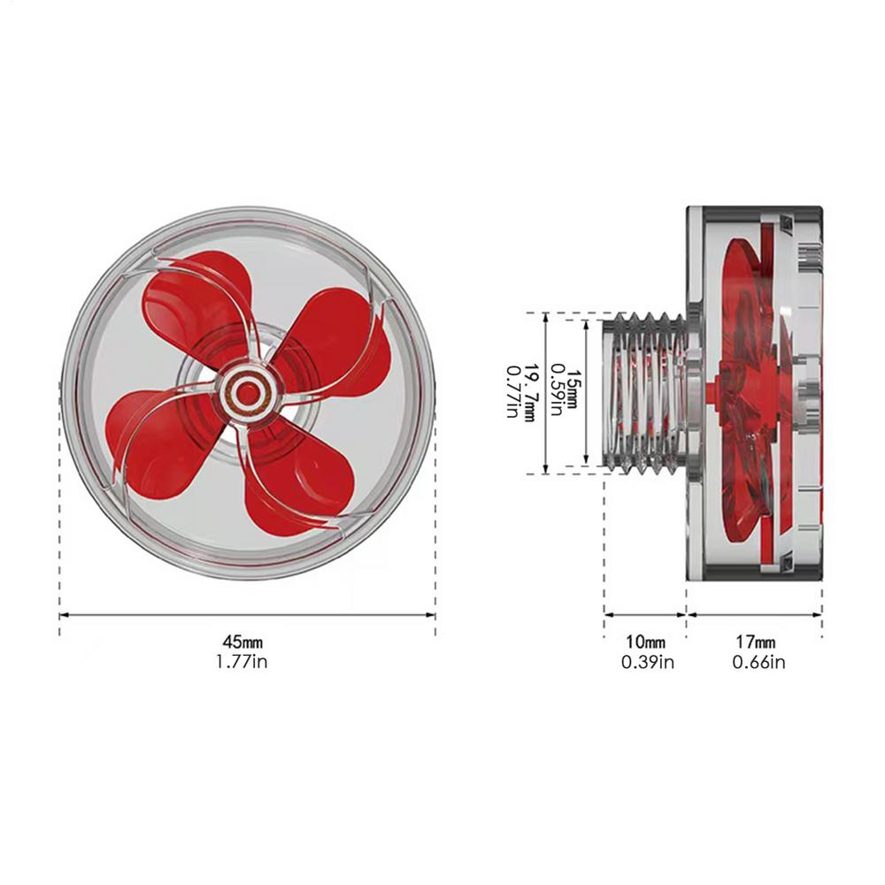 Fish Tank Circulator Auto-Rotating Fan Kit Fish Tank Outlet Fan Aquarium Filter Screen Accessories For Aquatic Enthusiast S