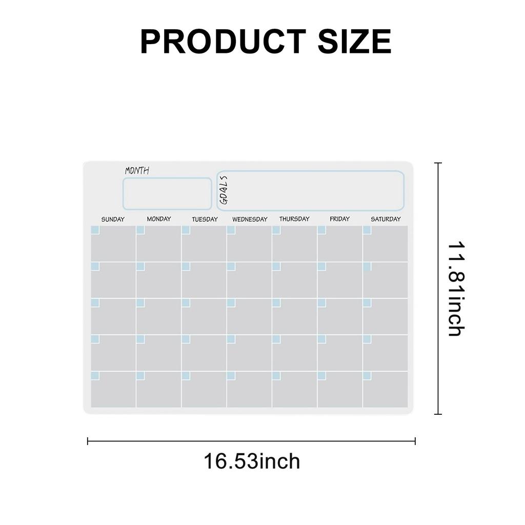 M-Modern-A3 Magnetic Whiteboard Dry Erase Calendar Set Whiteboard Weekly Planner For Refrigerator Fridge Kitchen Home 17X12 Inch