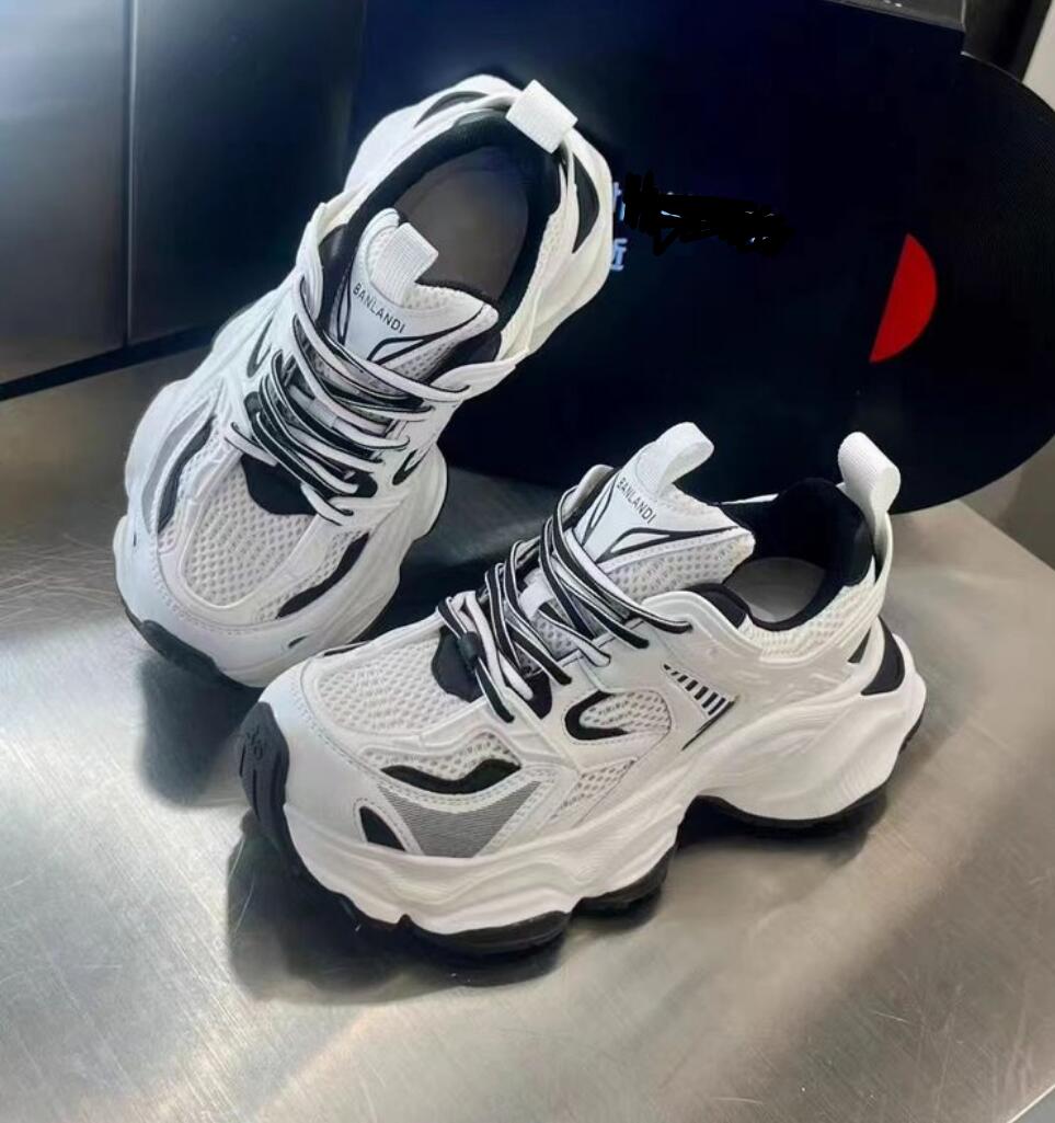 

Мода 2024 года, трендовые массивные кроссовки для женщин на платформе 5 см, кроссовки для бега, корейские уличные белые повседневные кроссовки для женщин, массивные кроссовки для женщин 35 белый