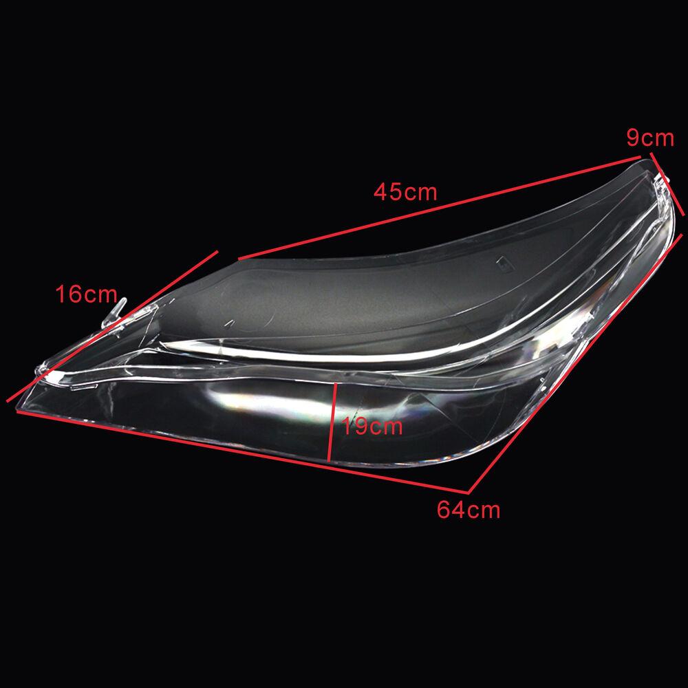 Lentille de phare de voiture droite et gauche, couvercle de lampe en verre, coque d'abat-jour pour BMW E60 E61 25I 530I 545I 550I 2003 – 2010