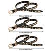 Metal Buckle Rivet Heavy Metal Belt Pu Leather Dress Waistband  Women's