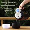 Portable Stainless Steel Insulated Travel Kettle - Large Capacity Outdoor Thermos Bottle