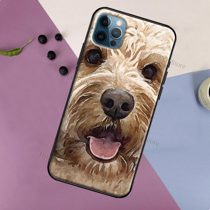 Brown Cockapoo Soft Case For iPhone 12 Pro Max 13 Mini 11 Pro Max X XR XS Max SE2 8 7 Plus Phone Cover