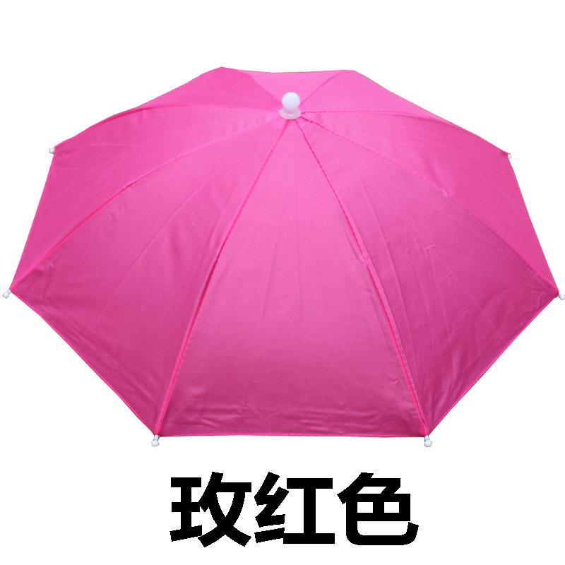 55 cm großer Outdoor-Regenschirmhut, faltbar, ideal zum Angeln, Golfen, Radfahren, Wandern und Campen.