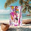 Beach Towel with K-Pop Demon Hunters Pattern - Soft,absorbent,machine Washable Lightweight&Modern,swimming,Travel Essentials