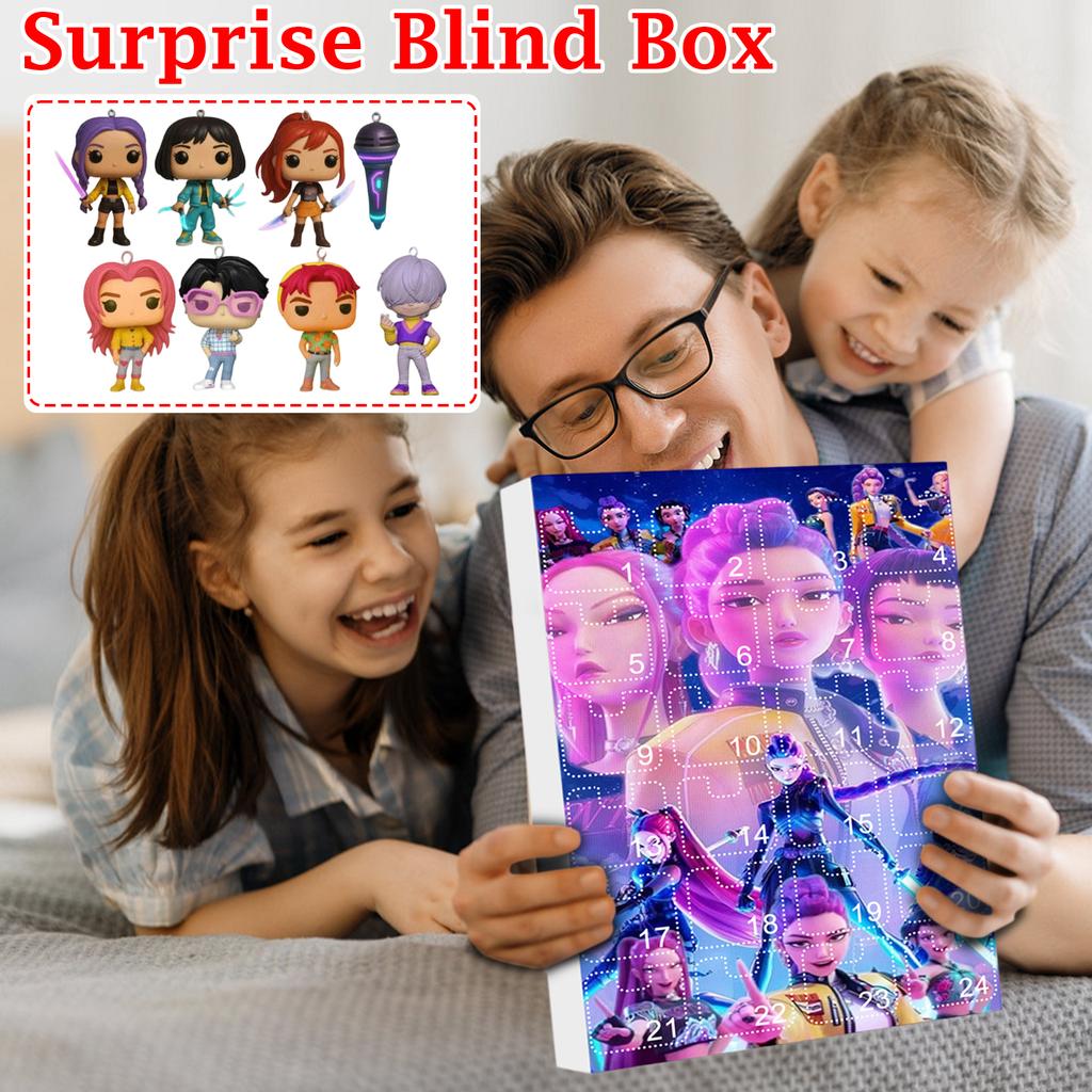 3D Hexenpuppen Überraschungsbox, 24 Puppen warten darauf, von Ihnen ausgepackt zu werden, Weihnachtsüberraschungsgeschenk für Freunde und Kinder