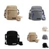 Canvas Crossbody Bag Mini Zipper Purse For Women Streetwear Daily Casual Phone Pocket