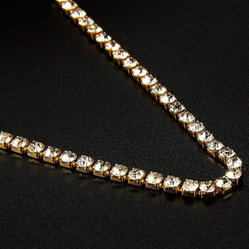 Rhinestones Close Chain Sew On Glass Rhinestones Trim Rhinestones Chain Rhinestones Cup Chain for DIY Craft Decorations