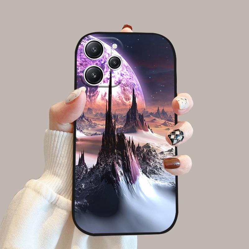 For Redmi 12 4G 5G Silicone TPU Soft Case For Redmi 12R Phone Bumper Cover For Xiaomi Redmi Note 12R 5G Protective Fundas Cases