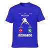 Hockey Is Calling And I Must Go Funny Phone Screen Tshirt Cosiedesign Tops Shirts Special Cotton Unisexs Tshirt