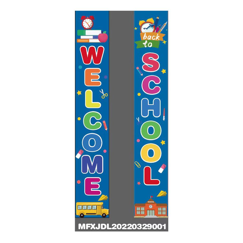 180X30 Opening School Classroom Door Atmosphere Decoration Polyester Cloth Couplet Flag Customization