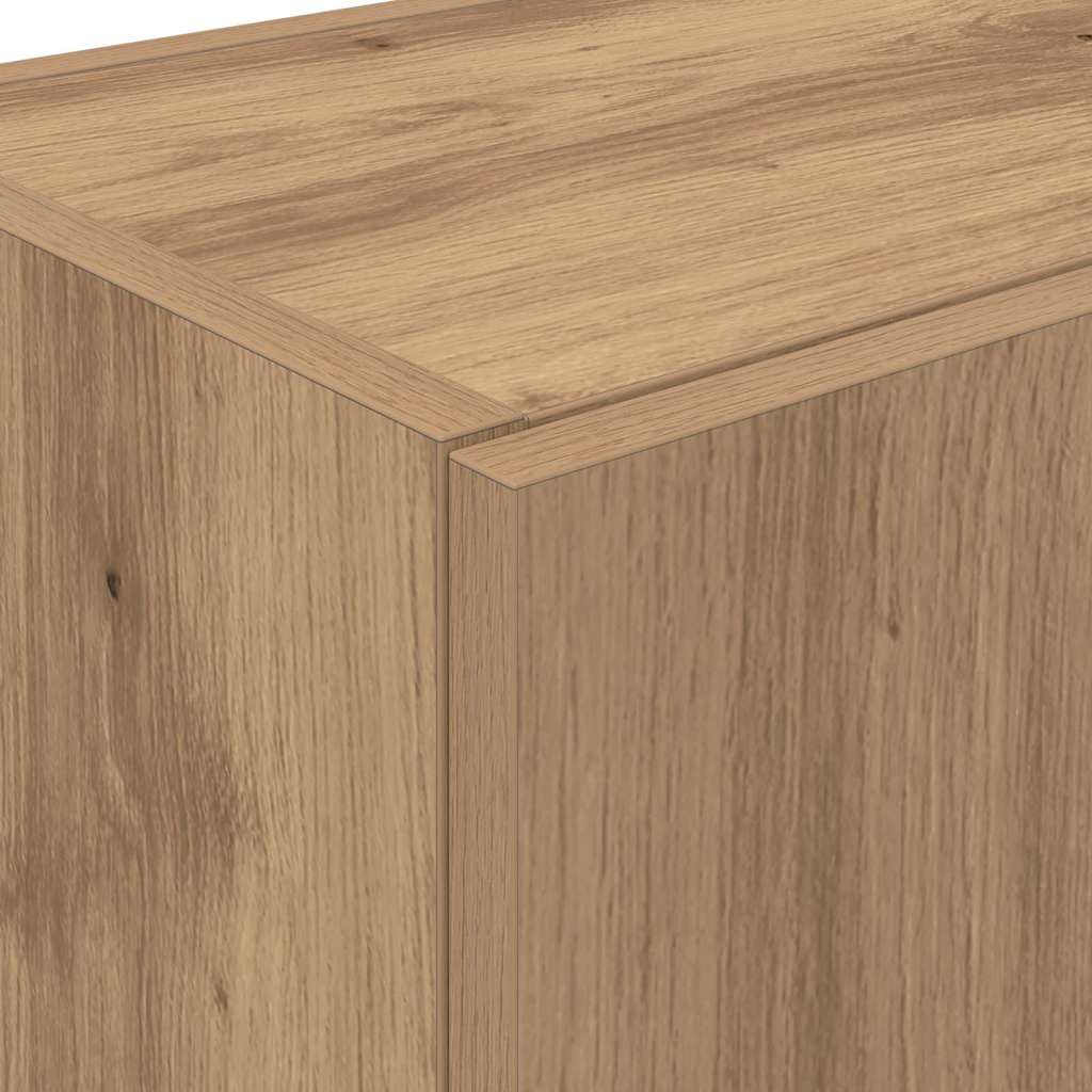 Kitchen Buffet with Shelf 2 Pcs Artisan Oak 60 X 50 X 180 Cm