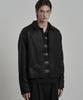 WORK ON BODY OFF Epure Regular Fit Button Leather Jacket [Black]