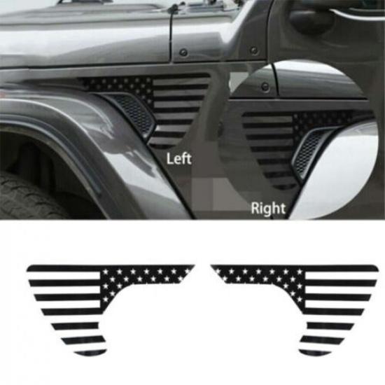 2Pcs Fender Sticker Accessories For Jeep Wrangler JL/JT Gladiator 2018To US