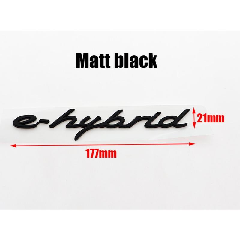 

1 шт. новый 4 S Turbo e гибридный ABS автомобильный наклейка с логотипом на крыло, наклейка на заднюю дверь, наклейка на багажник, наклейка с эмблемой на заднюю часть автомобиля, аксессуары ehybrid матовый черный