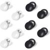 8/10 Pezzi Clip per Pettorale da Gara per Corridori Maratone Fissaggio Pettorale Magneti Facili da Usare Fibbie per Numero di Gara in Bianco Nero