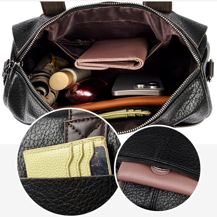Vintage Boston Handbag One Shoulder Crossbody Women's Bag