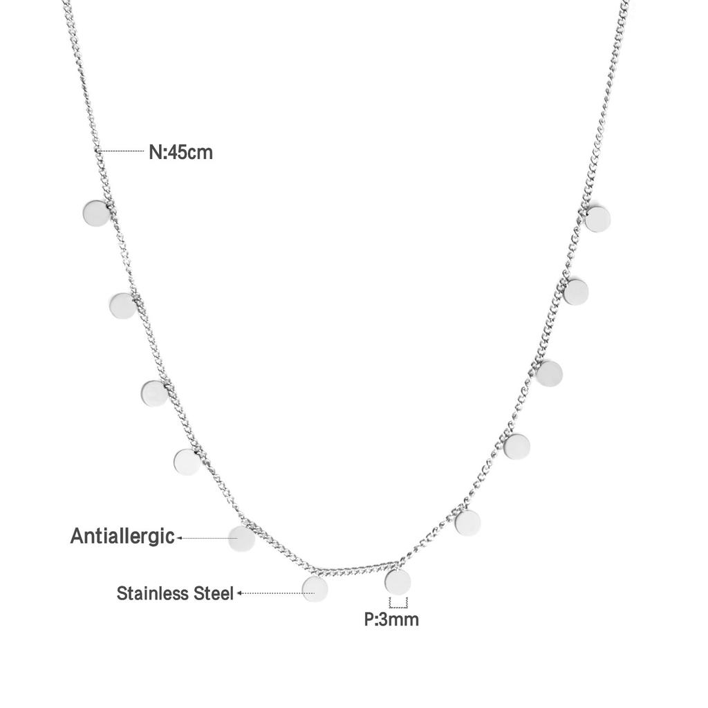 Simple And Versatile Rectangle Pendant Necklace Minimalist Luxury Women's Jewelry Accessory
