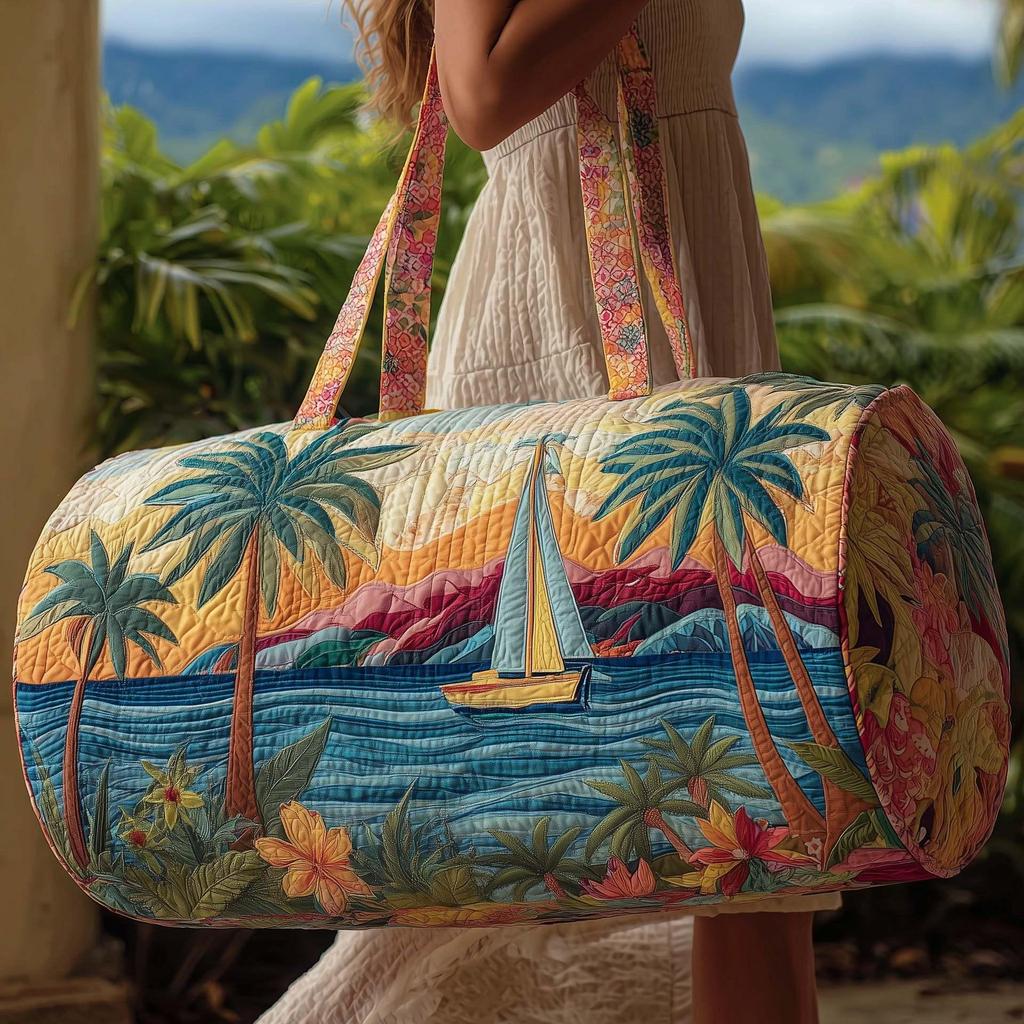 3D Printed Hawaiian Summer Travel Yoga Bag for Women