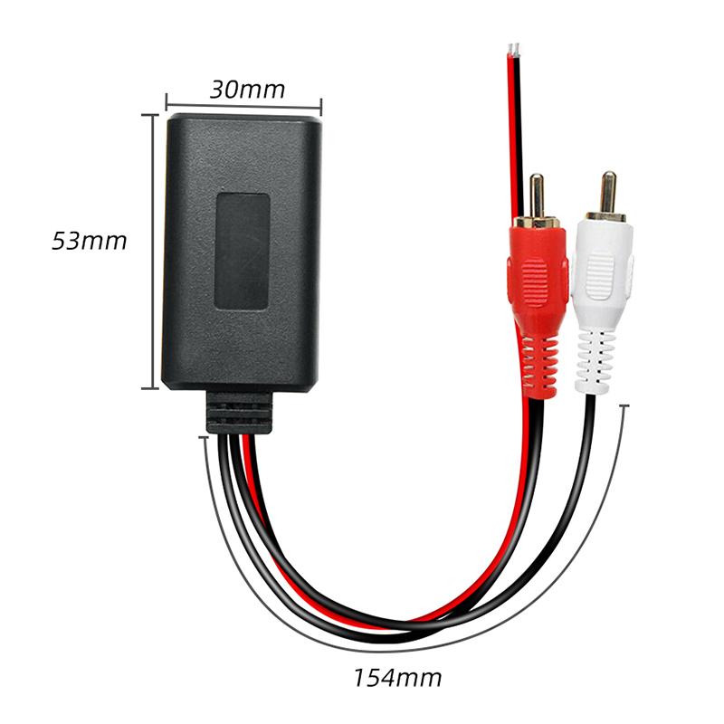 1Pc Black Bluetooth 2RCA AUX Cable Adapter,2m YP-01 Car Music Cable Universal 2RCA Lotus Male Bluetooth RCA Audio Cable AUX