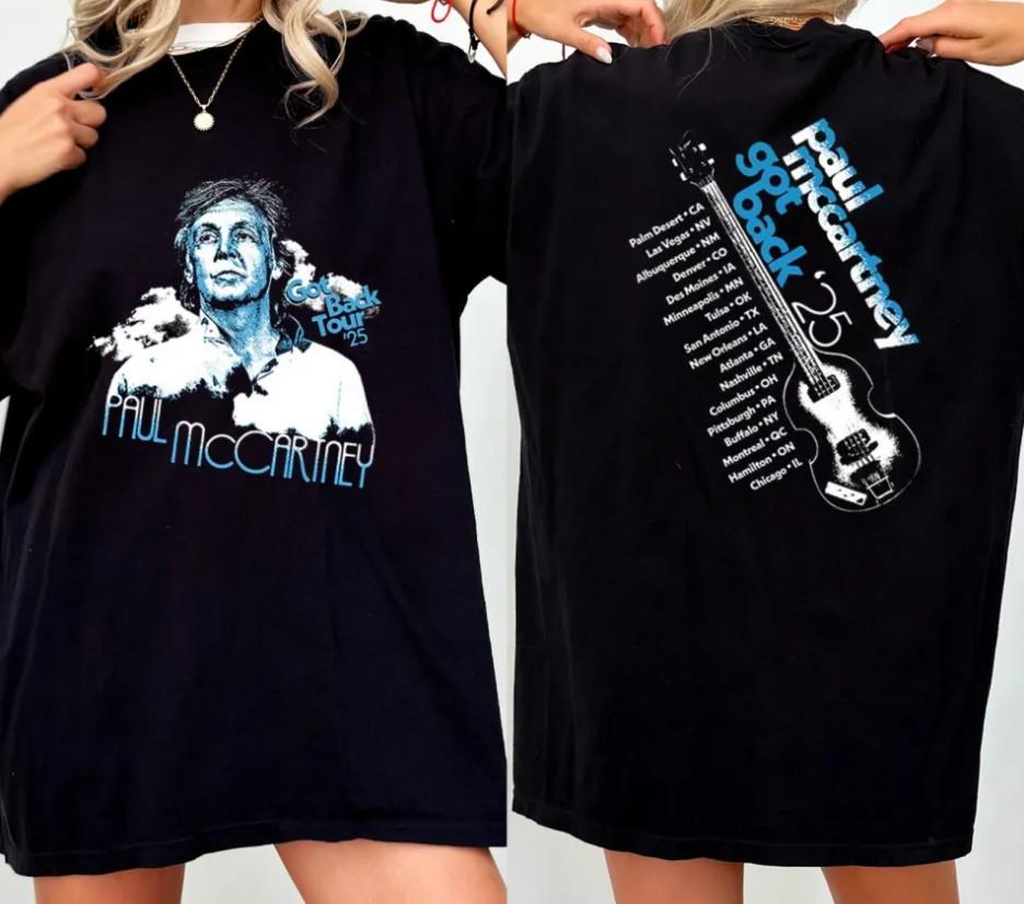P mccartney Got Back Tour 2025 T-ShirtT-Shirt shirt