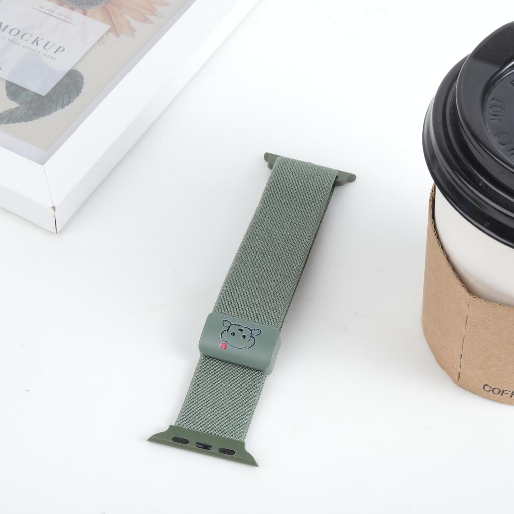 Straps For Apple Watch Band 46mm 45mm 44mm 49mm 42 41 40mm Magnetic Nylon Correa Bracelet iWatch Series 10 9 8 7 6 5 SE Ultra 2