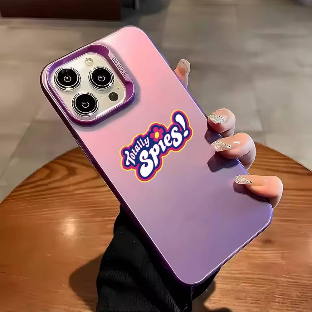

Cool T-Totally Spies Phone Case Color Silver Shell For IPhone 17 16 15 14 13 12 11 Pro Max Plus iPhone13PRO