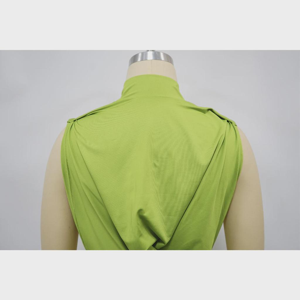 Vestido sexy sin mangas con aberturas para mujer, estilo europeo y americano (disponible en varios colores)