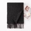 Autumn and Winter New Solid Color Scarf for Women Versatile Neck Scarf Thickened Warm Shawl Simple Tassel