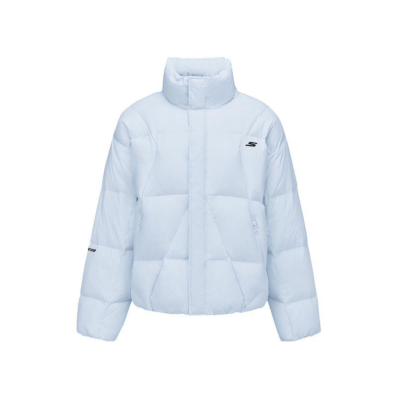 Skechers Fashion Versatile Loose Zipper Short Duck Down Jacket Unisex outerwear P425U031-0356 M