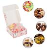 1set Flower Pattern Paper Gift Boxes Folding Boxes for Jewelry Square Mixed Color 7.5x7.5x3cm 5 colors 6pcs/color 30pcs/set