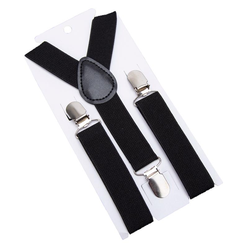 Neuer einfarbiger Kindergürtel Baby Jungen Mädchen Bunte Hosenträger Clip-on Y-Rücken Hosenträger Fliege Elastisch Kinder Verstellbar Geschenk