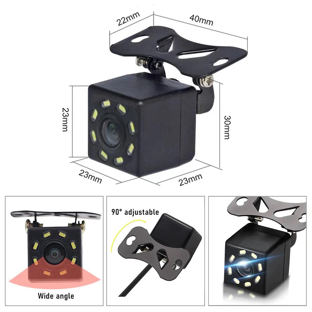 Cameră pentru vedere spate pentru mașină, grad larg, 4,3" TFT LCD, ecran color, monitor rezistent la apă, vedere pe timp de noapte, inversare, 2 în 1, parcare inversă