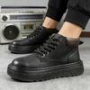 Autumn and winter new high-top Martin boots thick-soled heightening retro casual boots
