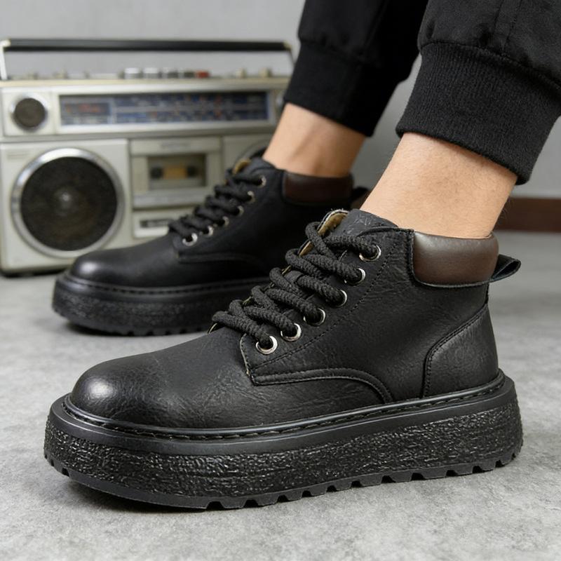 Autumn and winter new high-top Martin boots thick-soled heightening retro casual boots