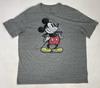 Disney Mickey Mouse Graphic T-shirt Men XXL Gray Short Sleeve