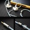 8Core Silver Plated Earphone Wire for QKZ-ZXN/ZXT/AK6 Pro 0.75mm Gold Plated Plug Earphone Extension Cable