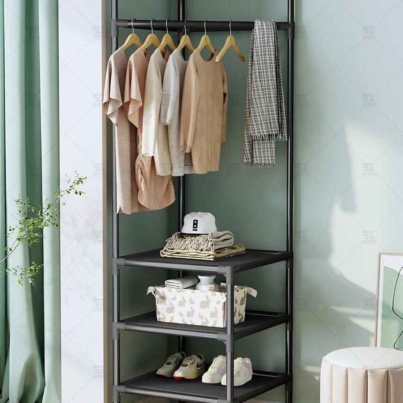 

Home Youxin Corner Storage Shelf for Clothes and Hats - Dustproof, Elegant, and Space-Saving Design Foldable