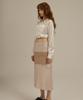 ULKIN [Runway] Pink Slip Midi Skirt